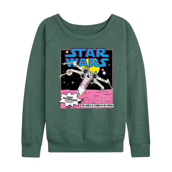 Star Wars - Luke Skywalker Ship - Women's French Terry Pullover Sweatshirt