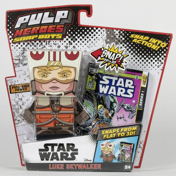 Star Wars Luke Skywalker SnapBot Pulp Heroes Pull Back