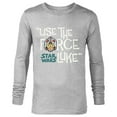 thumbnail image 1 of Star Wars Luke Skywalker Use The Force - Long Sleeve T-Shirt for Men – Customized-Athletic Heather, 1 of 5