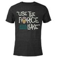 thumbnail image 1 of Star Wars Luke Skywalker Use The Force - Short Sleeve Blended T-Shirt for Adults – Customized-Black, 1 of 5