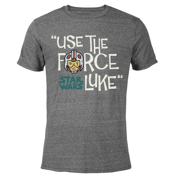 Star Wars Luke Skywalker Use The Force - Short Sleeve Blended T-Shirt for Adults – Customized-Dark Heather
