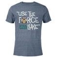 thumbnail image 1 of Star Wars Luke Skywalker Use The Force - Short Sleeve Blended T-Shirt for Adults – Customized-Navy Heather, 1 of 5
