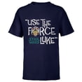 thumbnail image 1 of Star Wars Luke Skywalker Use The Force - Short Sleeve T-Shirt for Kids – Customized-Navy, 1 of 5