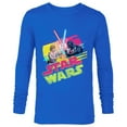 thumbnail image 1 of Star Wars Luke Skywalker vs Darth Vader Duel Retro 1980 Vibe - Long Sleeve T-Shirt for Men - Customized-Navy, 1 of 5