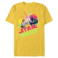 thumbnail image 1 of Star Wars Luke Skywalker vs Darth Vader Duel Retro 1980 Vibe - Short Sleeve Blended T-Shirt for Adults - Customized-Yellow, 1 of 5