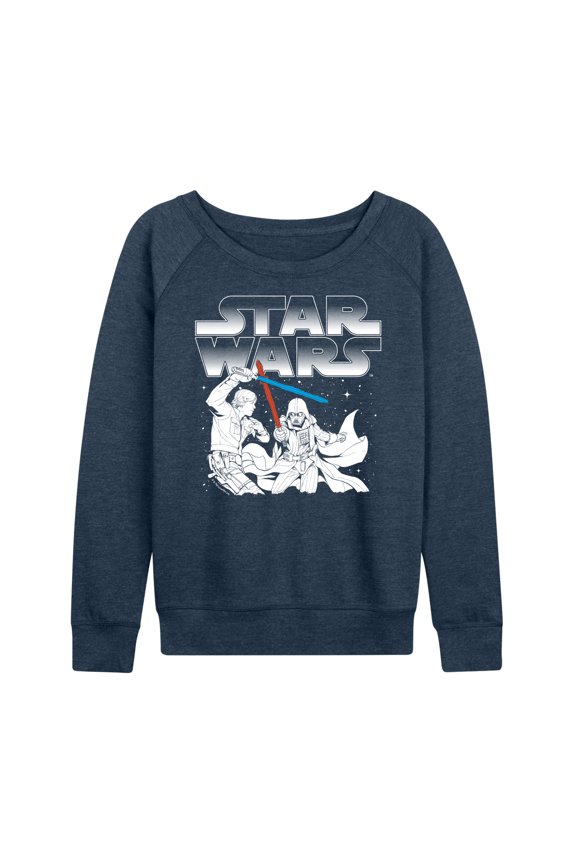 - Luke Vs Vader - Women's French Terry Pullover Long Sleeve Shirt