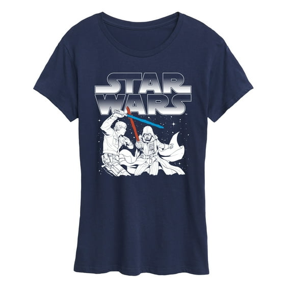 Star Wars - Luke Vs Vader - Women's Short Sleeve Classic Fit Tee