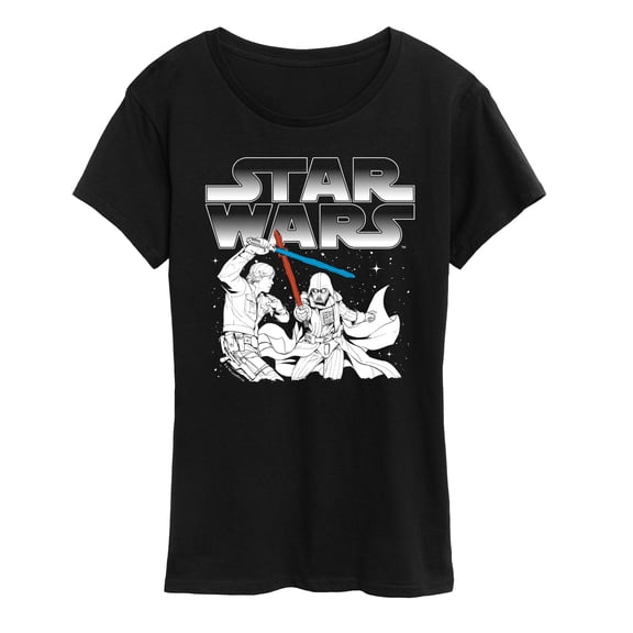 Star Wars - Luke Vs Vader - Women's Short Sleeve Classic Fit Tee