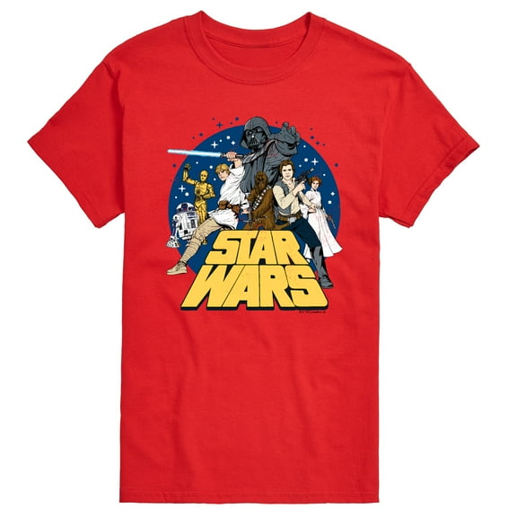 Star Wars - Luke and Friends Retro Group - Men's Short Sleeve Tee