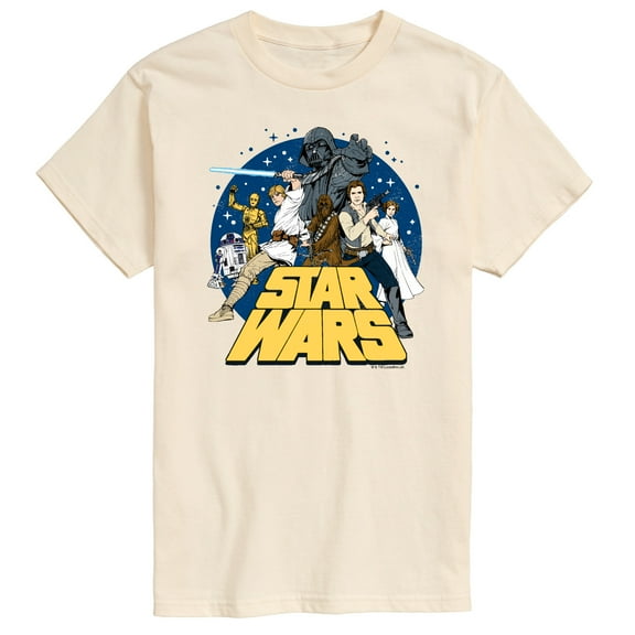 Star Wars - Luke and Friends Retro Group - Men's Short Sleeve Tee