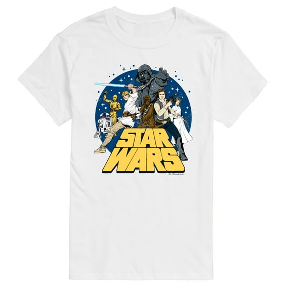 Star Wars - Luke and Friends Retro Group - Men's Short Sleeve Tee