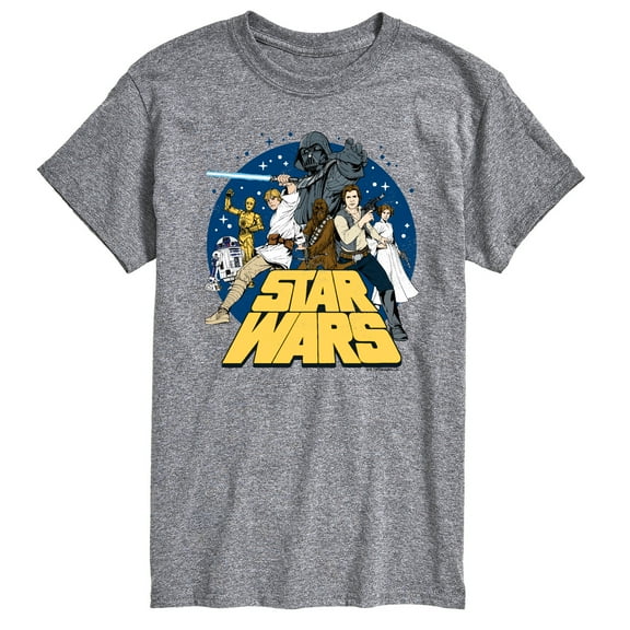 Star Wars - Luke and Friends Retro Group - Men's Short Sleeve Tee