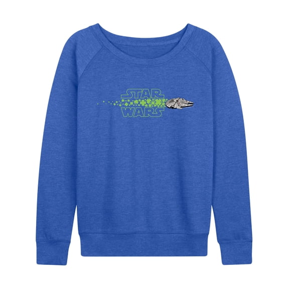 Star Wars - MF Shamrocks Horizontal Chest - Women's French Terry Long Sleeve Pullover