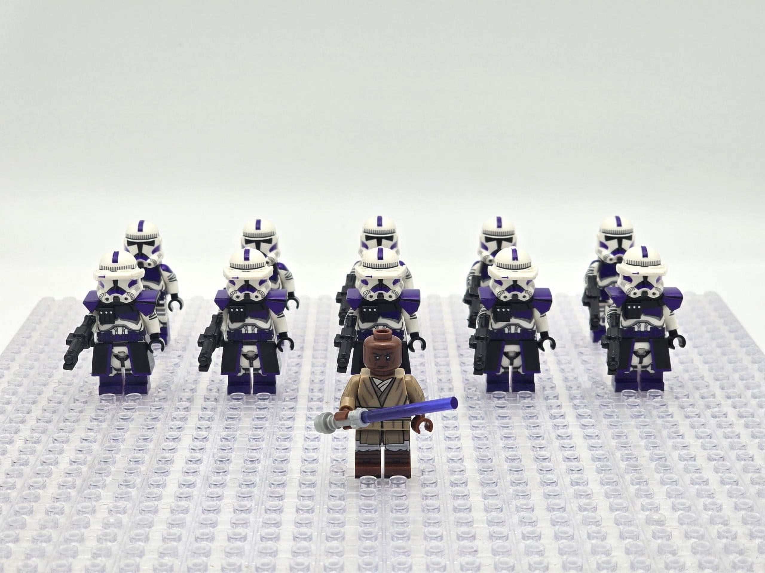Star Wars Mace Windu 187th Legion Clone Troopers Minifigures Set