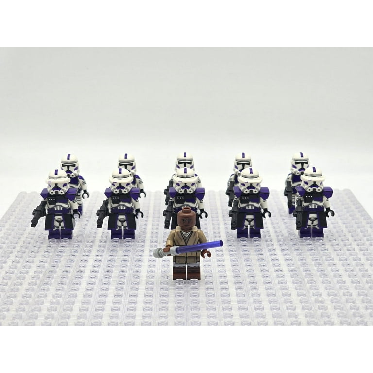 Star Wars Mace Windu 187th Legion Clone Troopers Minifigures Set