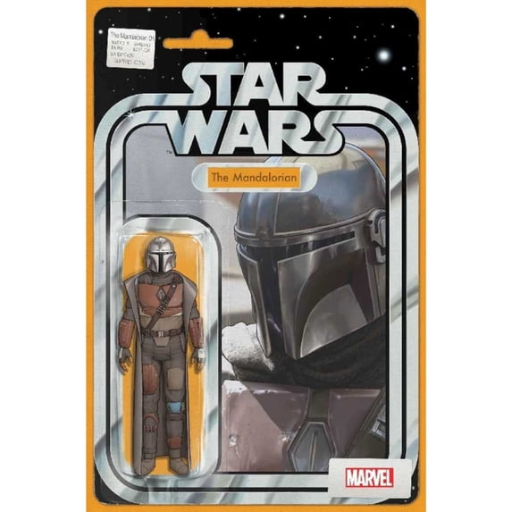 Star Wars Mandalorian #1 Christopher Action Figure CVR B 2022 Comics Marvel Comics