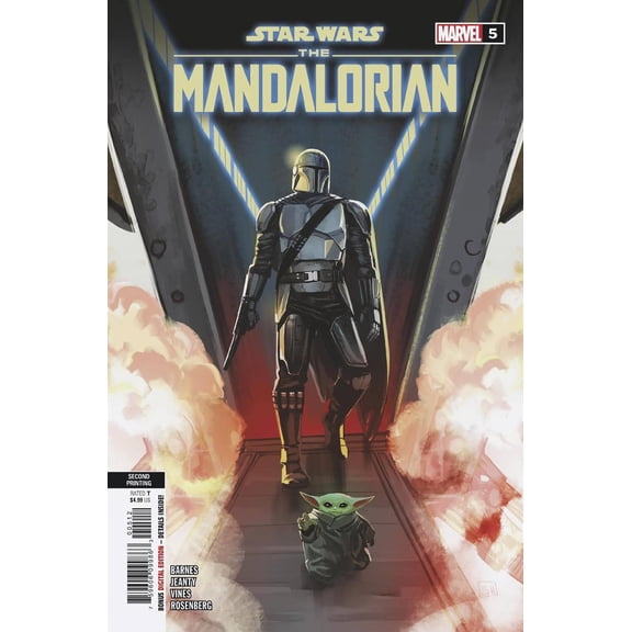 Star Wars Mandalorian #5 2nd Ptg Hans Var Marvel Prh Comic Book