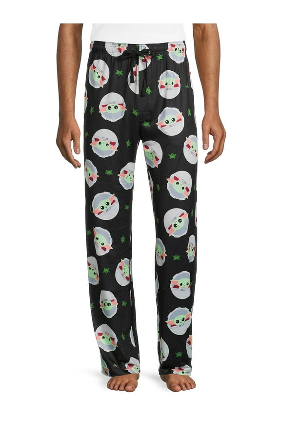 Star Wars Mandalorian Adult Men's Sleep Pants with Collectible Tin, Sizes S-2XL, Mens Pajamas