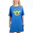 thumbnail image 1 of Star Wars Mandalorian Baby Grogu Snack Time Womens Blue Sleep Shirt-S, 1 of 2