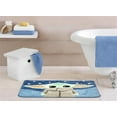 thumbnail image 1 of Star Wars Mandalorian Baby Yoda 20"x30" Blue Bath Rug, 100% Microfiber, 1 of 5