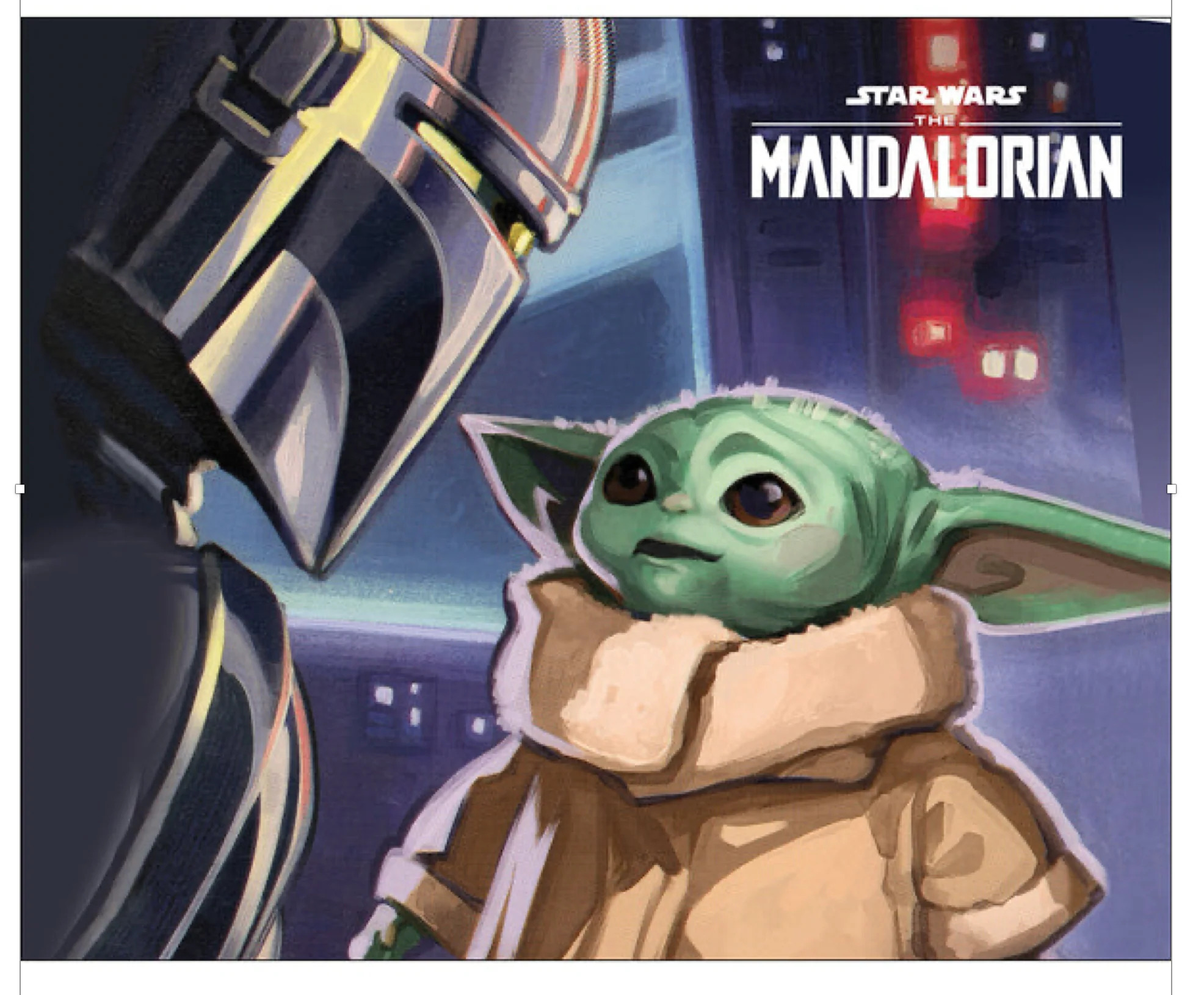 The Mandalorian Baby Yoda Star Wars Inspired Mouse Pad / Desk Mat - Custom Art, Non-Slip