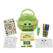 Star Wars Mandalorian Baby Yoda Kids Art Supplies Gel Pens Markers Stickers with Hard Travel Carry Case