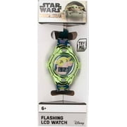 Star Wars Mandalorian Baby Yoda Unisex Children's LCD Watch in Green - MNL4124WM