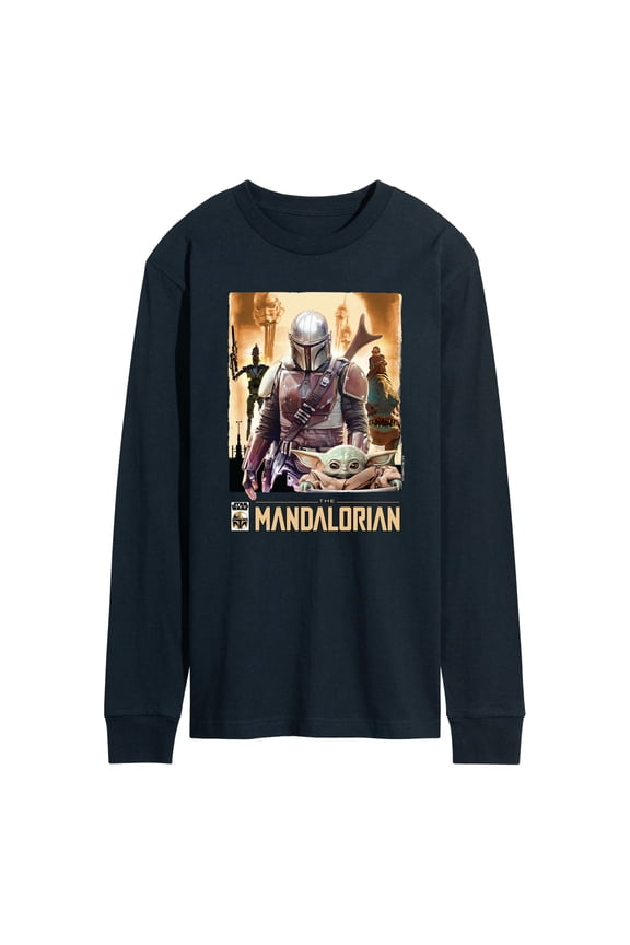 - Mandalorian Collage - Men's Long Sleeve Graphic T-Shirt