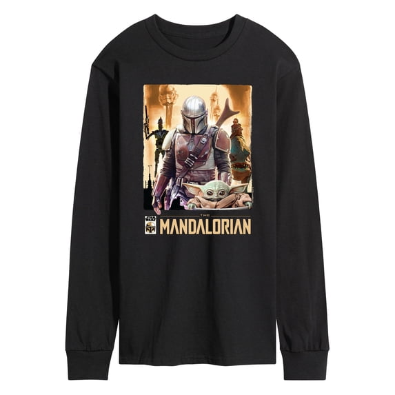 Star Wars - Mandalorian Collage - Men's Long Sleeve Graphic T-Shirt