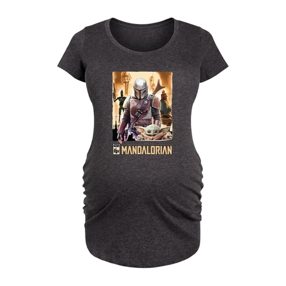 Star Wars - Mandalorian Collage - Women's Maternity Scoop Neck Graphic T-Shirt