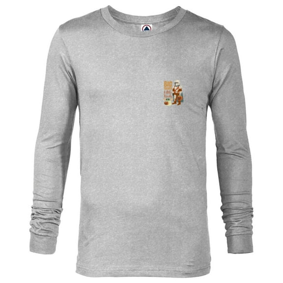 Star Wars Mandalorian Grogu Big Treats Li’l Tricks Halloween - Long Sleeve T-Shirt for Men - Customized-Athletic Heather