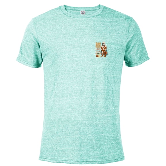 Star Wars Mandalorian Grogu Big Treats Li’l Tricks Halloween - Short Sleeve Blended T-Shirt for Adults - Customized-Celadon Snow Heather