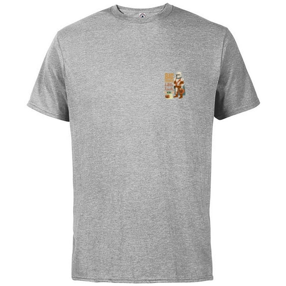 Star Wars Mandalorian Grogu Big Treats Li’l Tricks Halloween - Short Sleeve Cotton T-Shirt for Adults - Customized-Athletic Heather