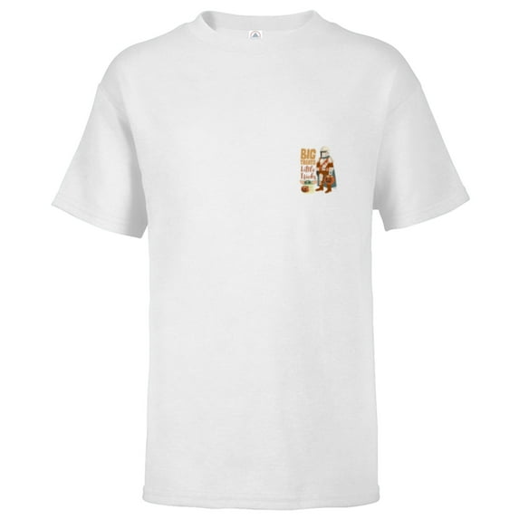 Star Wars Mandalorian Grogu Big Treats Li’l Tricks Halloween - Short Sleeve T-Shirt for Kids - Customized-White