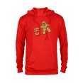 thumbnail image 1 of Star Wars Mandalorian & Grogu Christmas Gingerbread Cookies - Pullover Hoodie for Adults - Customized-Red, 1 of 5