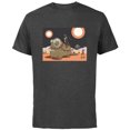 thumbnail image 1 of Star Wars Mandalorian & Grogu Christmas Jingle Bell Bantha - Short Sleeve Cotton T-Shirt for Adults - Customized-Charcoal, 1 of 5