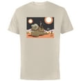 thumbnail image 1 of Star Wars Mandalorian & Grogu Christmas Jingle Bell Bantha - Short Sleeve Cotton T-Shirt for Adults - Customized-Natural, 1 of 5