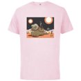 thumbnail image 1 of Star Wars Mandalorian & Grogu Christmas Jingle Bell Bantha - Short Sleeve Cotton T-Shirt for Adults - Customized-Soft Pink, 1 of 5