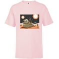 thumbnail image 1 of Star Wars Mandalorian & Grogu Christmas Jingle Bell Bantha - Short Sleeve T-Shirt for Kids - Customized-Soft Pink, 1 of 5