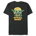 thumbnail image 1 of Star Wars Mandalorian Grogu Frogs & Cookies Birthday Snacks! - Short Sleeve Blended T-Shirt for Adults - Customized-Dark Heather, 1 of 5