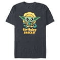 thumbnail image 1 of Star Wars Mandalorian Grogu Frogs & Cookies Birthday Snacks! - Short Sleeve Blended T-Shirt for Adults - Customized-Navy Heather, 1 of 5