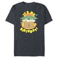 thumbnail image 1 of Star Wars Mandalorian Grogu Happy Frogs It’s My Birthday! - Short Sleeve Blended T-Shirt for Adults - Customized-Navy Heather, 1 of 5