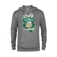 thumbnail image 1 of Star Wars Mandalorian Grogu Lucky I’m This Cute Green - Pullover Hoodie for Adults - Customized-Graphite Heather, 1 of 5
