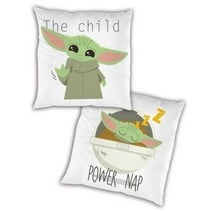 Star Wars Mandalorian Grogu Power Nap Kids Throw Pillow