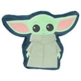 thumbnail image 1 of Star Wars Mandalorian Grogu Shaped Kids Throw Pillow, 1 of 1