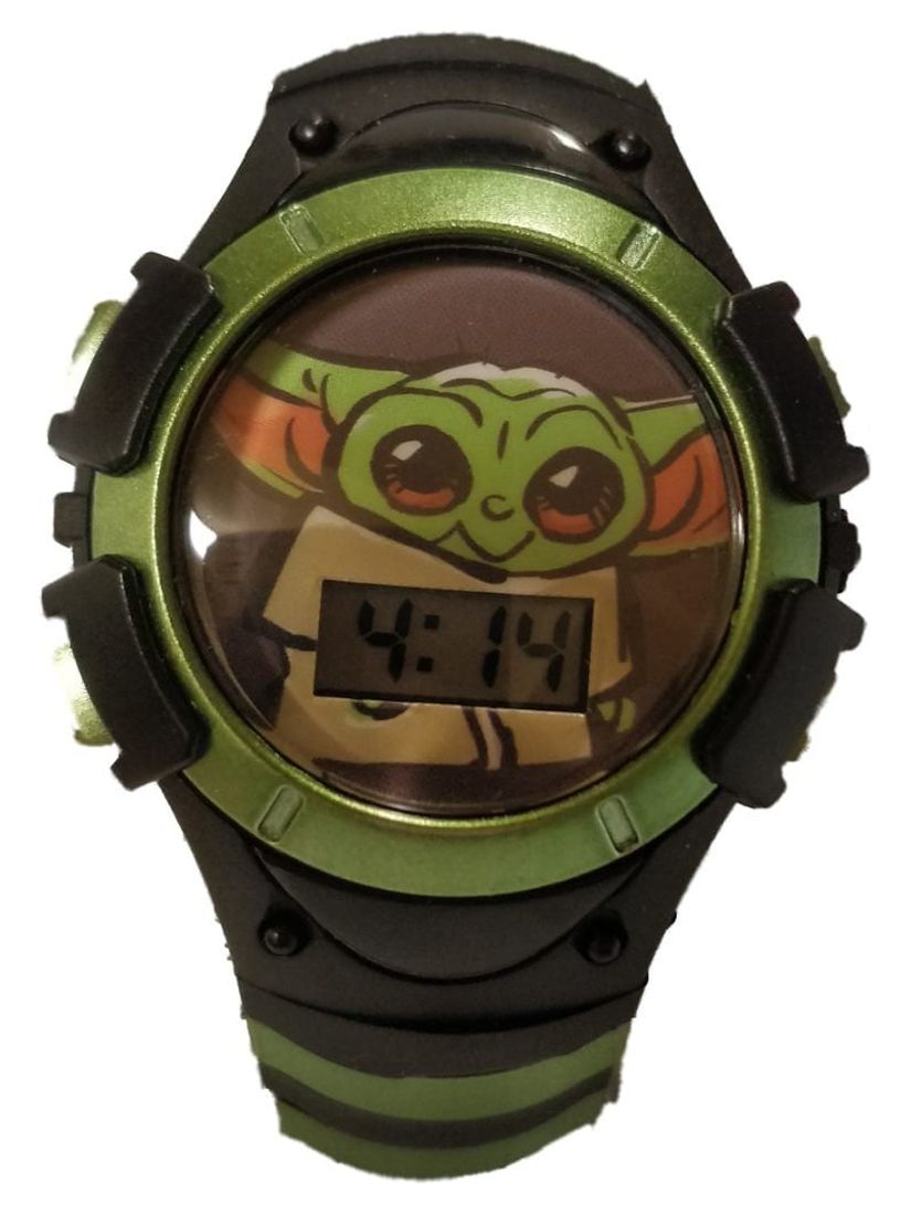 Star Wars Mandalorian Grogu Unisex Child LCD Watch Green Silicone Strap (MNL4002WM) - image 1 of 1