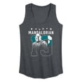 thumbnail image 1 of Star Wars - Mandalorian Jersey Graphic Racerback Tank, 1 of 4