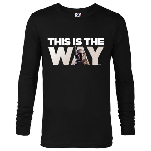 Star Wars Mandalorian Mando This Is The Way - Long Sleeve T-Shirt for Men – Customized-Black