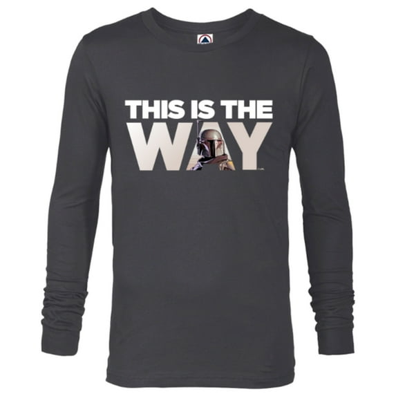 Star Wars Mandalorian Mando This Is The Way - Long Sleeve T-Shirt for Men – Customized-Charcoal Heather