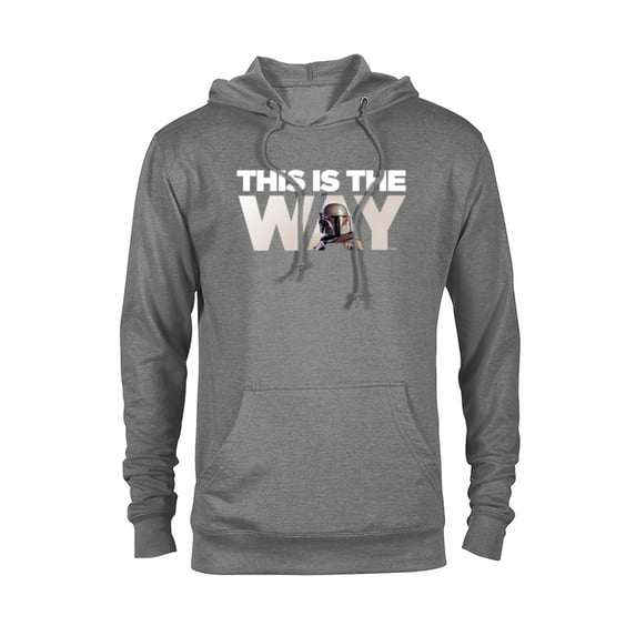 Star Wars Mandalorian Mando This Is The Way - Pullover Hoodie for Adults – Customized-Graphite Heather